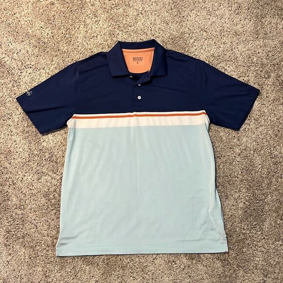 Brooks Brothers Short Sleeve Performance Polo Shirt Large - Picture 2 of 6